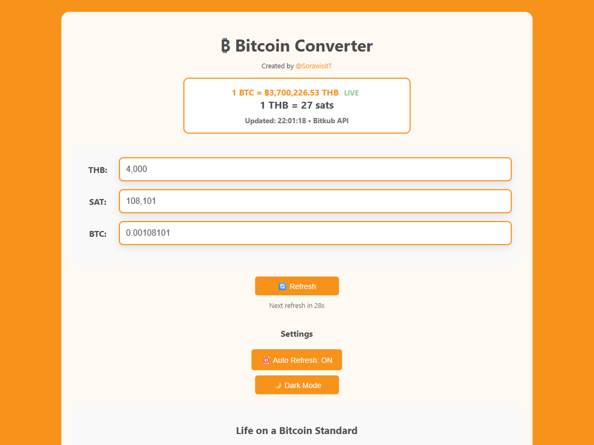 Bitcoin Converter Tool